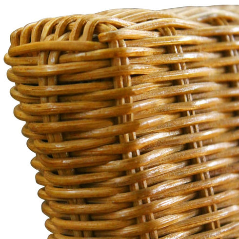 Swen Studio -  Dining Chairs 6 pcs Brown Natural Rattan